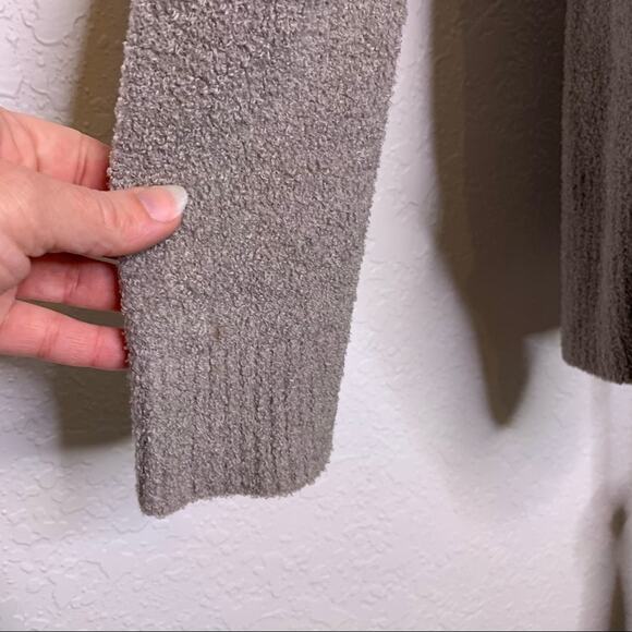 Barefoot Dream Cozy Chic Lite knit gray open front cardigan size Small - Picture 7 of 15